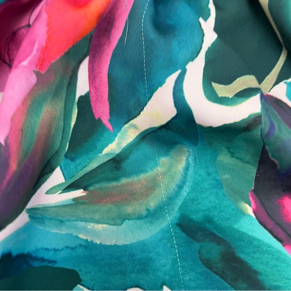 Fabletics Pink and Green Floral Athletic Shorts size 1XL - Picture 7 of 14